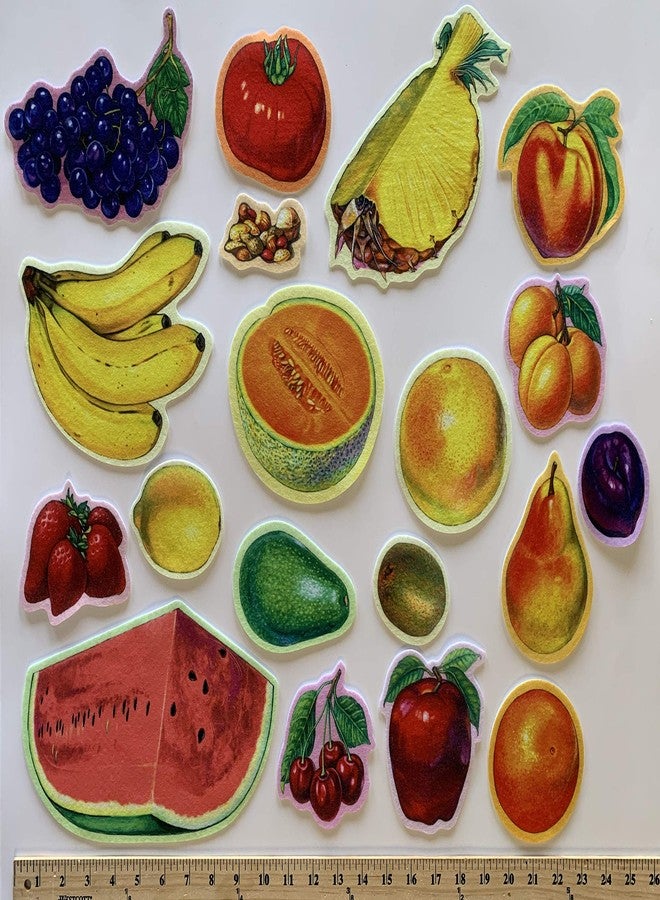 Story Time Felts Fruits & Nuts Felt Figures 19 pieces - Image 2